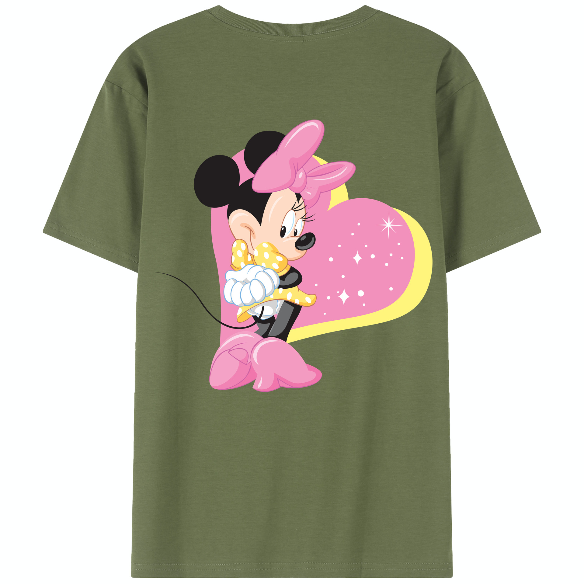 （画像用） ミッキーマウス Mickey Mouse 綿100％半袖Tシャツ（背面プリント）